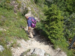 Abstieg bei Kaltern Südtirol